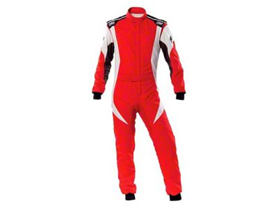 OMP First Evo Overall Red/White - Size 48 Fia 8856-2018 - IA0-1854-B01-063-48
