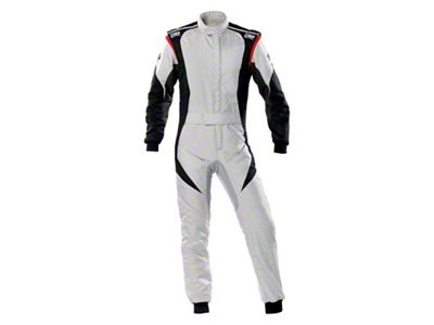 OMP First Evo Overall Silver/Black - Size 54 Fia 8856-2018 - IA0-1854-B01-089-54
