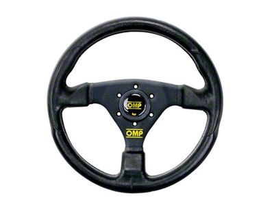 OMP GP Racing Steering Wheel - Black/Black - OD0-1981-071