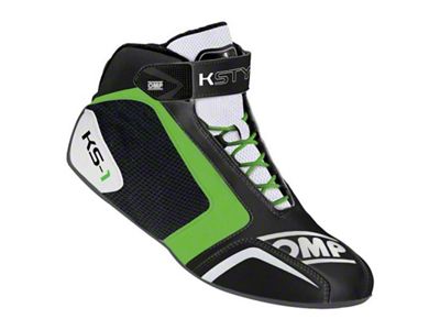 OMP KS-1 Shoes Black/White/Green - Size32 - KC0-0815-A01-270-32