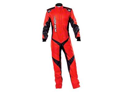OMP KS-2 Art Suit Silver/Red - Size 140 For Children - KA0-1729-AK1-086-140