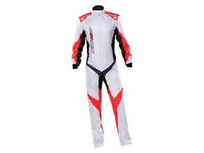 OMP KS-2 Art Suit Silver/Red - Size 54 - KA0-1729-A01-086-54