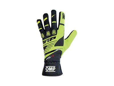 OMP KS-3 Gloves Yellow/Black - Size XL - KB0-2743-B01-059-XL