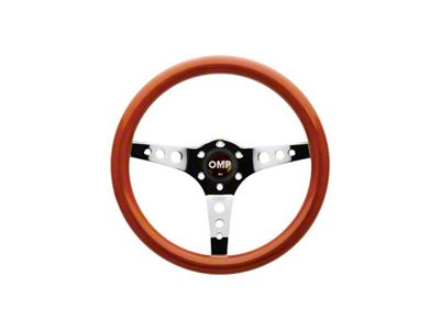 OMP Mugello Wooden Steering Wheel 350mm Handgrip Oval25X23mm - OD0-2023-019