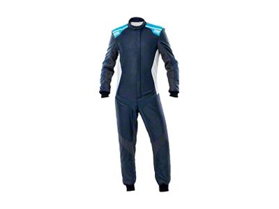 OMP One Evo X Overall Navy Blue/Cyan - Size 58 - IA0-1861-A01-244-58
