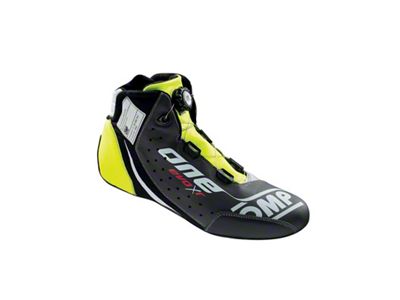 OMP One Evo X R Shoes Black/Silver/Fluorescent Yellow - Size - IC0-0805-B01-370-48