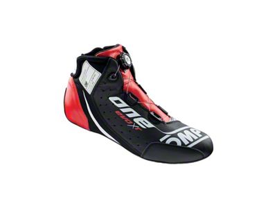 OMP One Evo X R Shoes Black/Silver/Red - Size 42 - IC0-0805-B01-172-42
