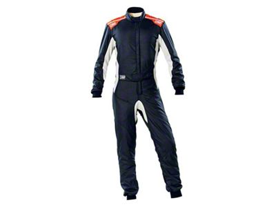 OMP One-S Overall Navy Blue/F Orange - Size 62 Fia - IA0-1860-A01-249-62