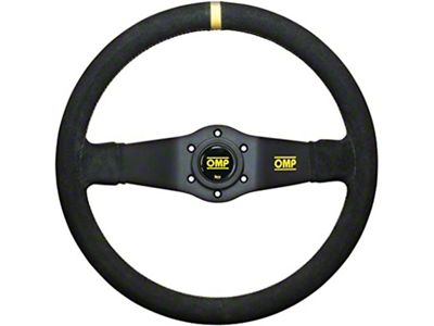 OMP Rally Dished Steering Wheel 350mm - Small Suede Black - OD0-1951-071
