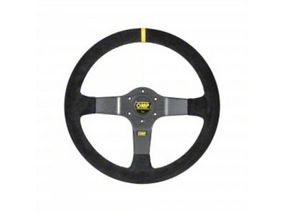 OMP Rally SteeringW Suede Leather Black - OD0-2028-071