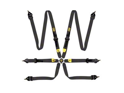 OMP Safety Harness First 2In Black Fia 8853-2016 Pull Up - DA0-0208-A01-071
