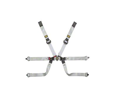 OMP Safety Harness One-D 2In Formula - Black/White Fia 8853-2016 - DA0-0104-A01-076