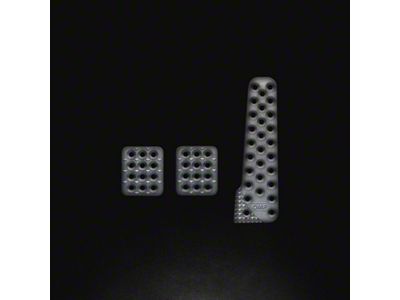OMP Sand-Blasted Aluminum Pedals Set of 3 - OA0-1020-003