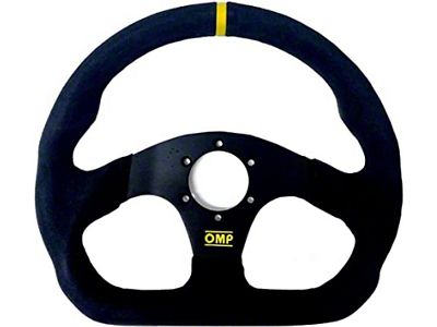 OMP Superquadro Steering Wheel - Small Spokes - Suede Black - OD0-1990-071