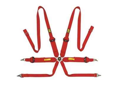 OMP Tecnica 3/2 Safety Harness - Red - DA0-0203-A02-061