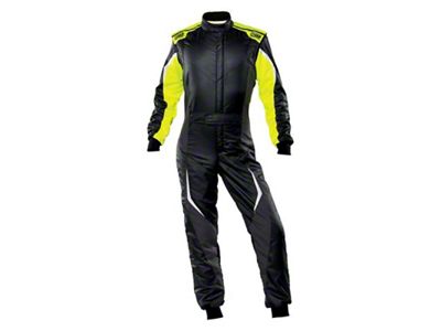 OMP Tecnica Evo Overall My21 Black/Yellow - Size 60 Fia - IA0-1859-B01-178-60
