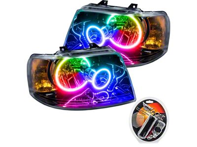 Oracle 03-06 Ford Expedition SMD HL - Black - ColorSHIFT - 7154-330