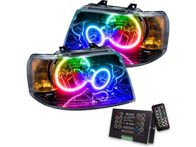 Oracle 03-06 Ford Expedition SMD HL - Black - ColorSHIFT - 7154-333