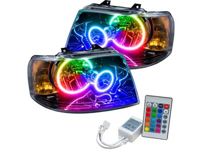 Oracle 03-06 Ford Expedition SMD HL - Black - ColorSHIFT - 7154-504