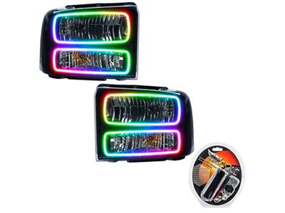 Oracle 05-07 Ford F-250/350 SMD HL - Black - ColorSHIFT - 7161-330