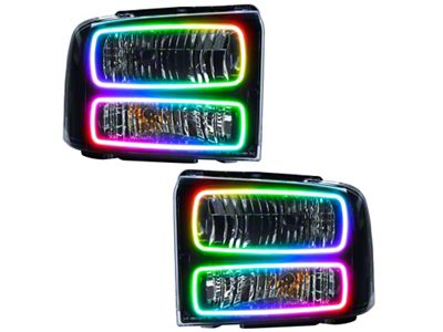 Oracle 05-07 Ford F-250/350 SMD HL - Black - ColorSHIFT - 7161-334