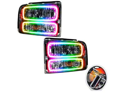 Oracle 05-07 Ford F-250/350 SMD HL - Chrome - ColorSHIFT - 7160-330
