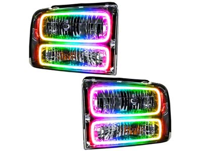 Oracle 05-07 Ford F-250/350 SMD HL - Chrome - ColorSHIFT - 7160-334