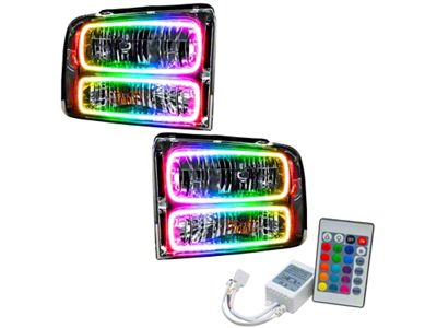 Oracle 05-07 Ford F-250/350 SMD HL - Chrome - ColorSHIFT - 7160-504