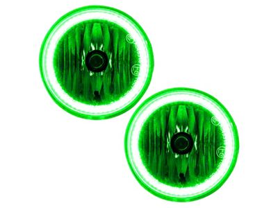 Oracle 05-10 Chrysler 300C Pre-assembled Halo Fog Lights - Green - 7015-004