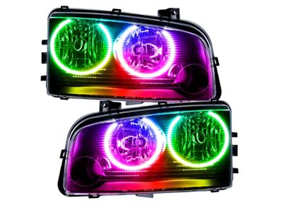 Oracle 05-10 Dodge Charger SMD HL Non-HID - ColorSHIFT w/o - 7022-334