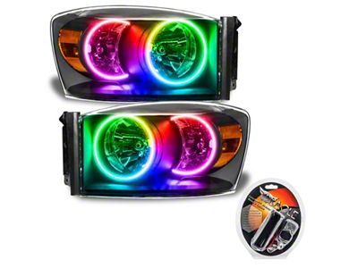 Oracle 07-08 Dodge Ram SMD HL - Black - ColorSHIFT - 8187-330