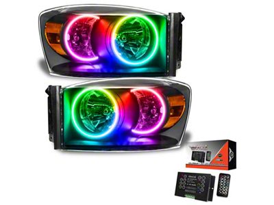 Oracle 07-08 Dodge Ram SMD HL - Black - ColorSHIFT - 8187-333
