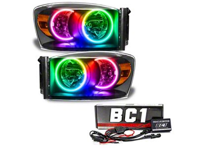 Oracle 07-08 Dodge Ram SMD HL - Black - ColorSHIFT - 8187-335