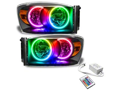 Oracle 07-08 Dodge Ram SMD HL - Black - ColorSHIFT - 8187-504