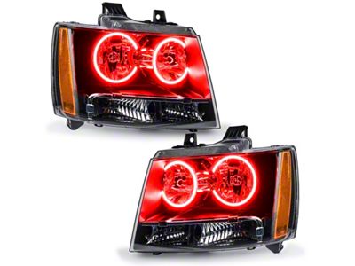 Oracle 07-13 Chevrolet Avalanche Pre-Assembed SMD Headlights - Red - 7001-003