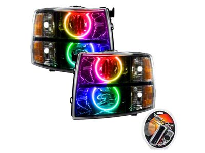 Oracle 07-13 Chevrolet Silverado SMD HL - Black - Round - 7105-330