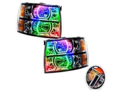 Oracle 07-13 Chevrolet Silverado SMD HL - Black - Square - 8189-330