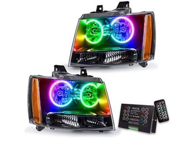 Oracle 07-13 Chevy Avalanche Pre-Assembed SMD Headlights - ColorSHIFT w/ - 7001-333