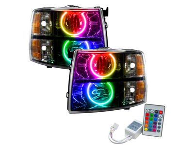 Oracle 07-13 Chevy Silverado SMD HL - Black - Round - 7105-504