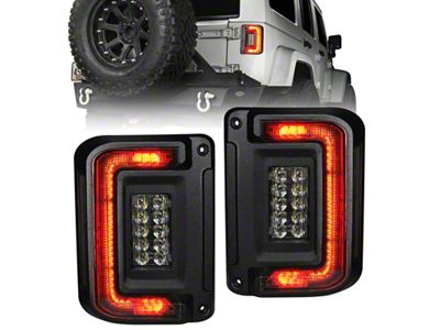 Oracle 07-17 Jeep Wrangler JK Flush Mount LED Tail Lights - 5891-504-T