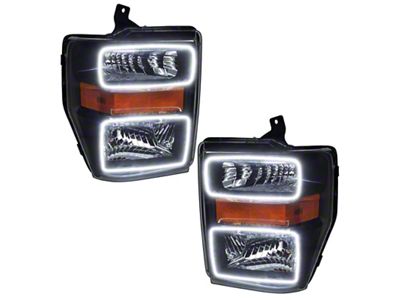 Oracle 08-10 Ford F250/350 LED HL - Black - White - 7190-001