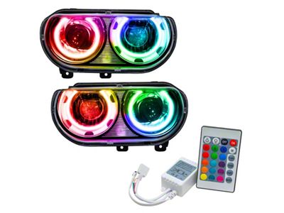 Oracle 08-14 Dodge Challenger SMD HL HID Style - ColorSHIFT - 7132-504