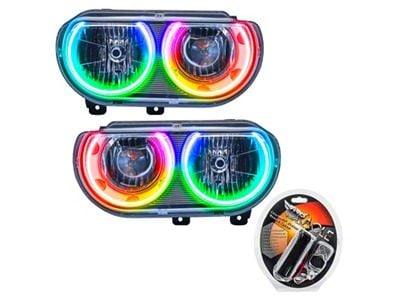 Oracle 08-14 Dodge Challenger SMD HL Non-HID - ColorSHIFT SEE - 7720-330