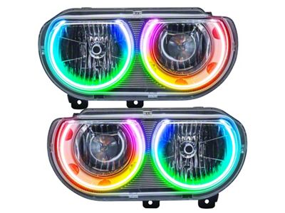 Oracle 08-14 Dodge Challenger SMD HL Non-HID - ColorSHIFT - 7720-332