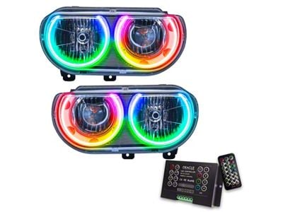 Oracle 08-14 Dodge Challenger SMD HL Non-HID - ColorSHIFT w/ - 7720-333