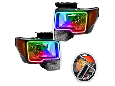 Oracle 09-14 Ford F-150 LED HL - Black - ColorSHIFT - 7188-330