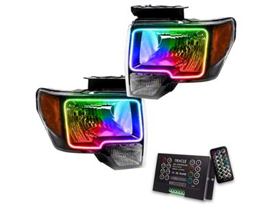 Oracle 09-14 Ford F-150 LED HL - Black - ColorSHIFT - 7188-333
