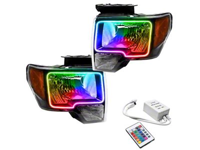 Oracle 09-14 Ford F-150 LED HL - Black - ColorSHIFT - 7188-504
