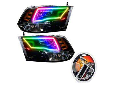 Oracle 09-17 RAM 1500 TRX/SLT Quad Pre-Assembled Headlights - Blk - 7121-330