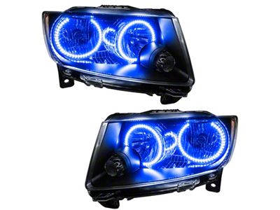 Oracle 11-13 Jeep Grand Cherokee Pre-Assembled Halo Headlights Non HID - 7070-002